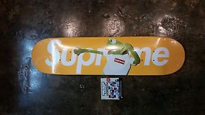 Yellow Kermit The Frog Supreme New York Box Logo Deck DS Jim Henson Muppets