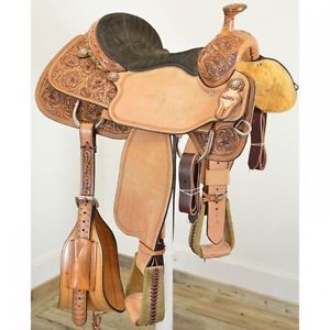 New! 15" Coolhorse Saddles Team Roping Saddle Code: COOL15TR12FLBLUE