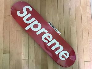 NEW Supreme Red Logo Box Skateboard Deck