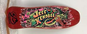 80's nos santa cruz jeff kendall vintage skateboard