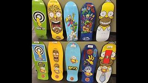 simpsons skateboard santa cruz