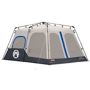 COLEMAN 8-Person 2-Room 14x10 INSTANT TENT -BLACK  WATERPROOF VERTICAL WALLS