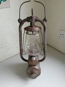 ANTIQUE VERY RARE GERMAN FEUERHAND FH 301 LANTERN / LAMP - MADE IN 1921