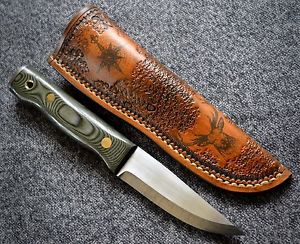 Bushcraft knife. Skookum / Woodlore hand made.