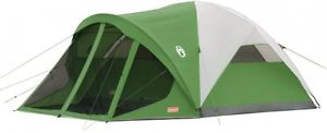 Coleman Evanston 6 Person Screened Modified Dome Mesh Roof Outdoor Camping Tent