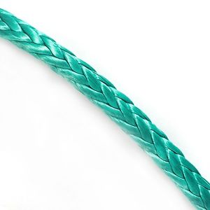 63' of 5/8" Green AmSteel Blue Dyneema SK-75 Samson Rope 47,500lb Tensile