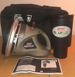 Coleman Golfcat 5036 3000 btu/hr catalytic propane heater w/cup holder&carry bag