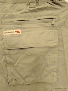 Dakota Grizzly Mens Khaki Cargo Hiking Convertible Zip Off Pants Shorts Size XS