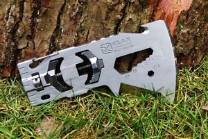 Outdoor Survival AXT KLECKER KLAX Lumberjack - Multifunktionsaxt aus Edelstahl