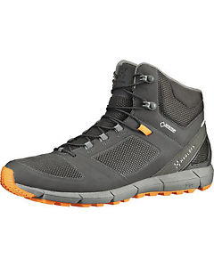 Haglofs Strive Mid GT Shoe - Beluga/Tangerine - Men's Lightweight Waterproof