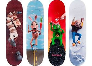 Supreme Mike Hill Skateboard Deck Set of 4 Brand New