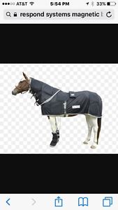 Equine Respond Systems Magnetic Therapy Blanket With Leggings, Stifle Wraps And