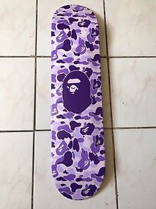 Bape A bathing Ape Purple Skateboard Deck Taipei Limited Edition #30/50 Nigo