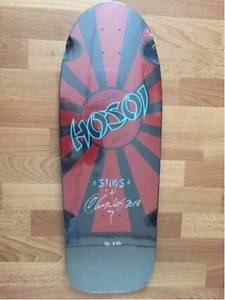 Christian Hosoi SIMS Rising Sun Flag Japan Red Black Skateboard Skate Board Deck