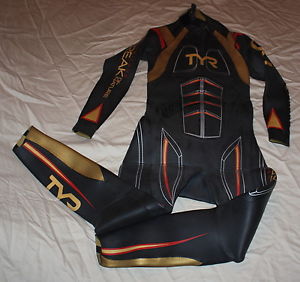 TYR Freak Of Nature fullsuit men's MED used for 1 Triathlon! $1200 usd Ironman