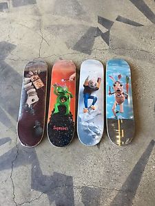 Supreme Mike Hill Skateboard Set Brains Runner Snake Trap Regretter Cdg Boxlogo