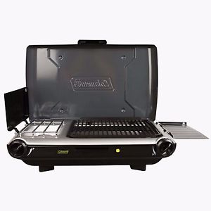 CAMP PROPANE GRILL/STOVE+ Instastart WindBlock PerfectFlow Pressure Control