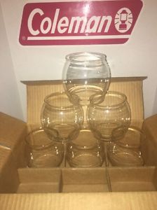 Case of 6 - Coleman Lantern Green Sunrise Pyrex Globes for 200-242-243-249