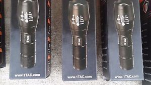 10x 1 Tactical Flashlight LED XM-L2 2500 LM 10 TAC TC1200 TAC1 Style US + bonus