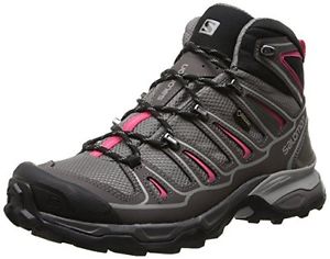 Salomon X Ultra MID 2 GTX - Scarpe da Arrampicata Alta Donna, Grigio (Detroit/Au