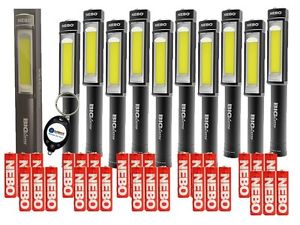 10 Pack NEBO BIG Larry Magnetic 400 Lumen COB LED Work Light  BLACK