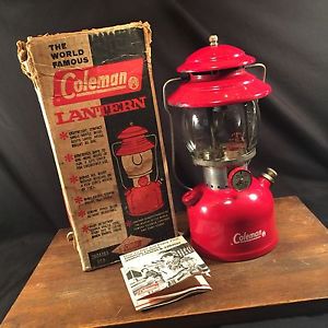 Vintage Coleman Lantern 200A in Original Box Single Mantel PRIORITY MAIL