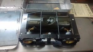 Vintage US Army 2 Burner Field Stove w/Box Marked Dept of army 1962