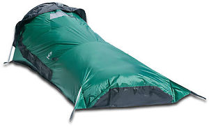 Aqua Quest Hooped Bivy Tent - One Person Single Pole Waterproof Shelter - Green