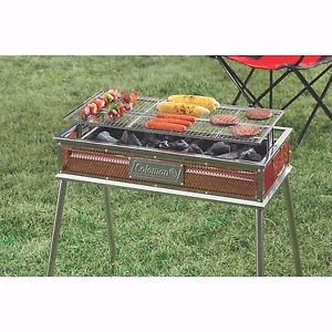 Coleman STANDUP CHARCOAL GRILL Slide-Out Charcoal Tray 304-sq.-in. Cooking Area