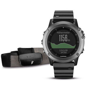 Garmin - Fenix 3 Saphire - Multi-Sport GPS Uhr - Bundle - 010-01338-26 - NEU -