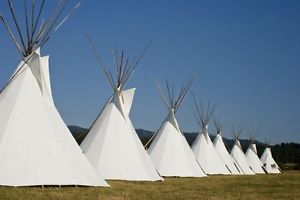 Ø 4m Tipi Indianerzelt Indianer Zelt lining Mittelalter larp WIGWAM Powwow A1