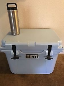 Yeti Roadie 20 Blue Cooler, Yeti Rambler Bottle 18oz