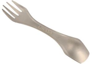 Outdoor Camping Picnic Spoon Fork 100% Titanium Spork Outdoor Tableware