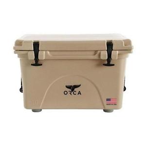 Tan, 40-Quart Heavy Duty Cooler Orca Ice Chests ORCT040 040232017148