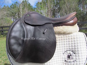 17.5" COUNTY STABILIZER XTR close contact jumping saddle- wool flocked+ blocks