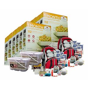 Wise Company 12-Month Emergency Food Supply with 2 Survival 5-Day Backpacks