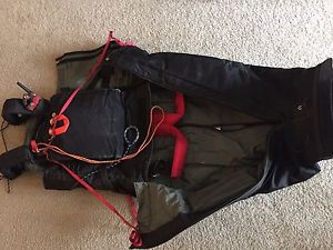 High Energy Sports Hang Glider Harness with Parachute