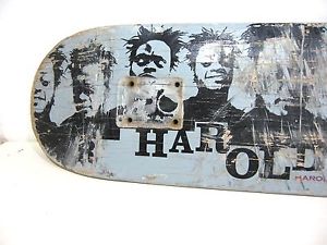 HAROLD HUNTER Über Mench 30" skateboard deck used vintage iconic Zoo York mayor