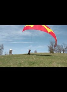 ozone vulcan paraglider large with harness