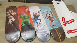 Supreme x Mike Hill SS17 Skateboard Deck Set Brains Regretter Runner Snake Trap