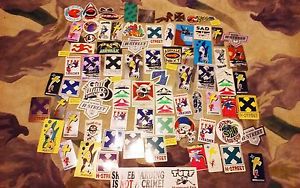 Large Lot Rare Types Colors 80's Skateboard Stickers Foam Grip Rip Blip H-Street