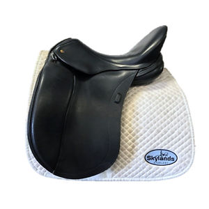 Used Schleese HK (Heike Kemmer) Dressage Saddle - Size 18" - Black