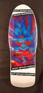 Extremely Rare Vintage NOS 1986 Uncle Wiggley Brad Smith Tye Dye Skateboard Deck