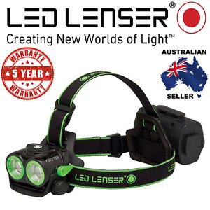 Genuine LED Lenser Dual Led XEO19R GREEN Headlamp Authorised Seller 5 Year Wty