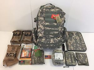 Bug Out Bag, Fox Tactical Backpack & Organizer, First Aid, Bear Grylls, ARMY MRE