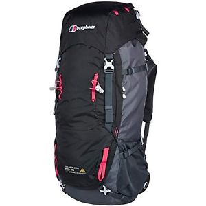 Berghaus, Zaino Wilderness 80 Litri, Colore Carbon/Jet Black/Bright Lime