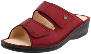 Finn Comfort Women's Sangria Red Soft Jamaika Sandal-82519-001115-NIB