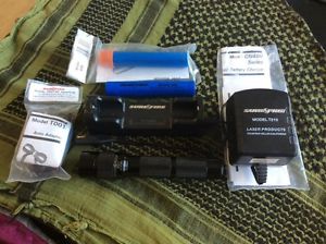 Surefire 8X Flashlight W/Chargers & 3 Batteries. Vintage Surefire Flashlight.