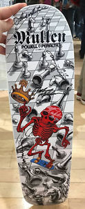 Rodney Mullen SKATEBOARD DECK SIGNED BONES BRIGADE POWELL PERALTA reissue