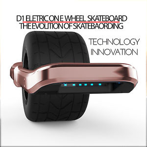 D1- Electric One Wheel Skateboard - Ultra Wide Tire - Rose Gold